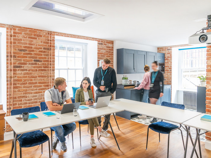 people having a meeting at Square Works, Meeting rooms to hire in Bristol